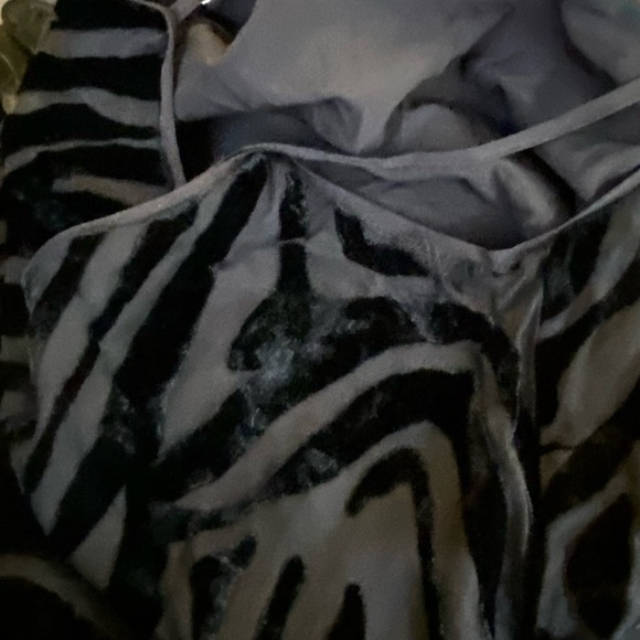 Ronny Kobo Collective Burnout Slip Dress Midi In Black Size 4 - Picture 11 of 12